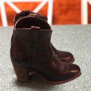 Frye Black Short Boots with Heels